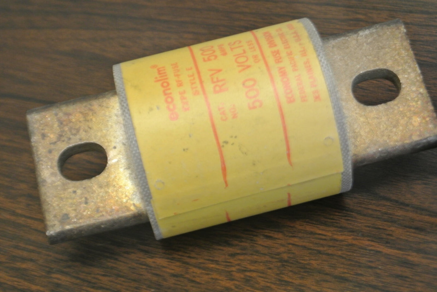 ECONOMY RFV500 RECTIFIER / SEMICONDUCTOR FUSE / 500A / 500V / NEW SURPLUS