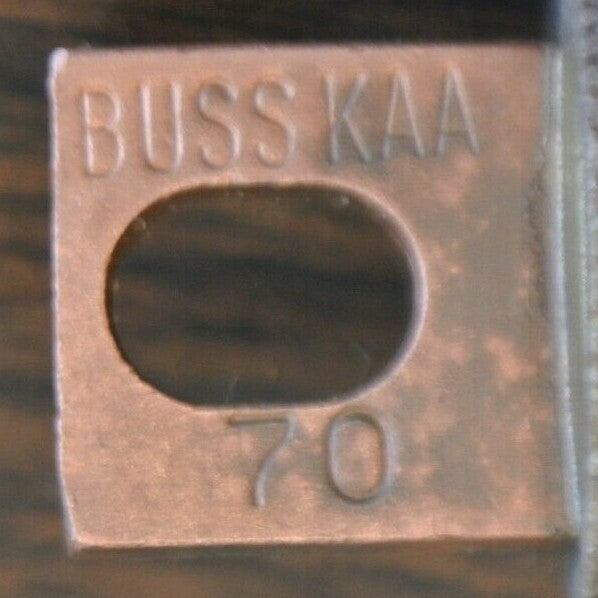 BOX of 5 / BUSSMANN / TRON KAA70 RECTIFIER FUSES / 130V / 70A / NEW SURPLUS