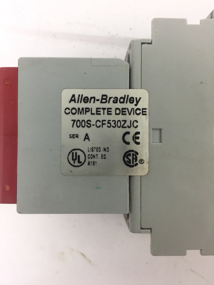 ALLEN BRADLEY 700S-CF530ZJC (700-CF310Z, 100S-F) SAFETY CONTROL RELAY