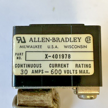ALLEN BRADLEY X-401978 FUSE HOLDER 30A 600V ***LOTOF2***