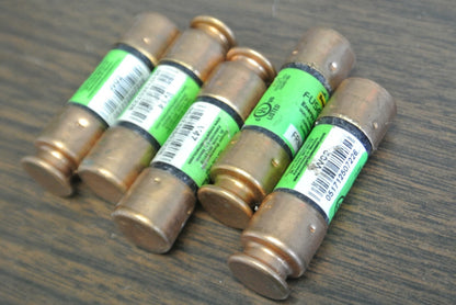 LOT of 5 / BUSSMANN / FRN-R-5 FUSES / 250V / 5A / NEW SURPLUS