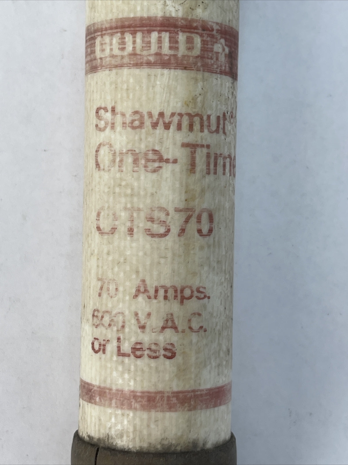 GOULD SHAWMUT OTS70 ONE-TIME FUSE 70AMP 600VAC (LOT OF 6)