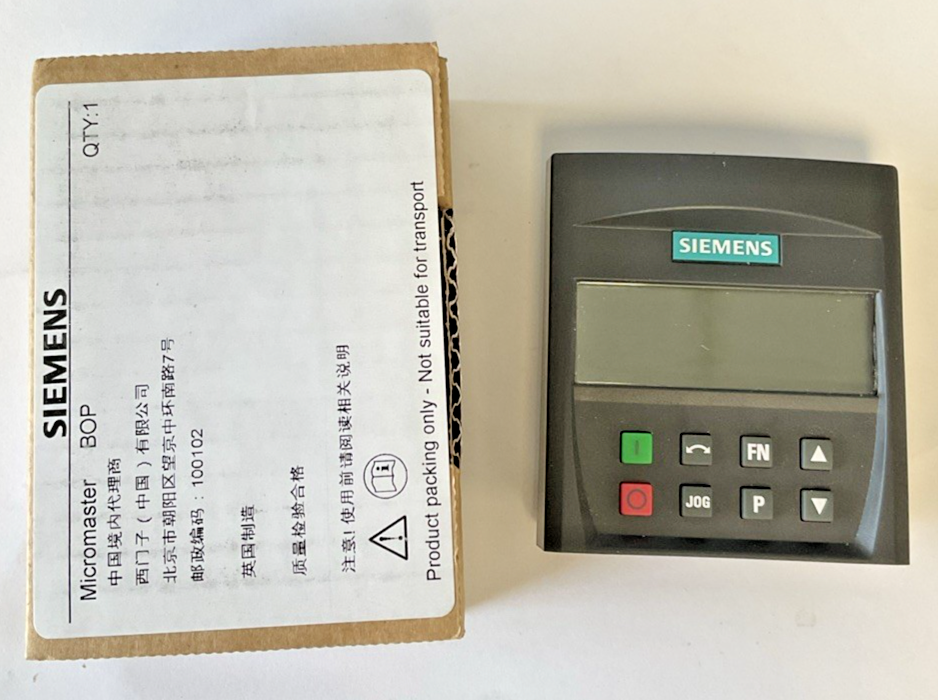 SIEMENS 6SE6400-0BP00-0AA1 BASIC OPERATOR PANEL VER.A03/1.00