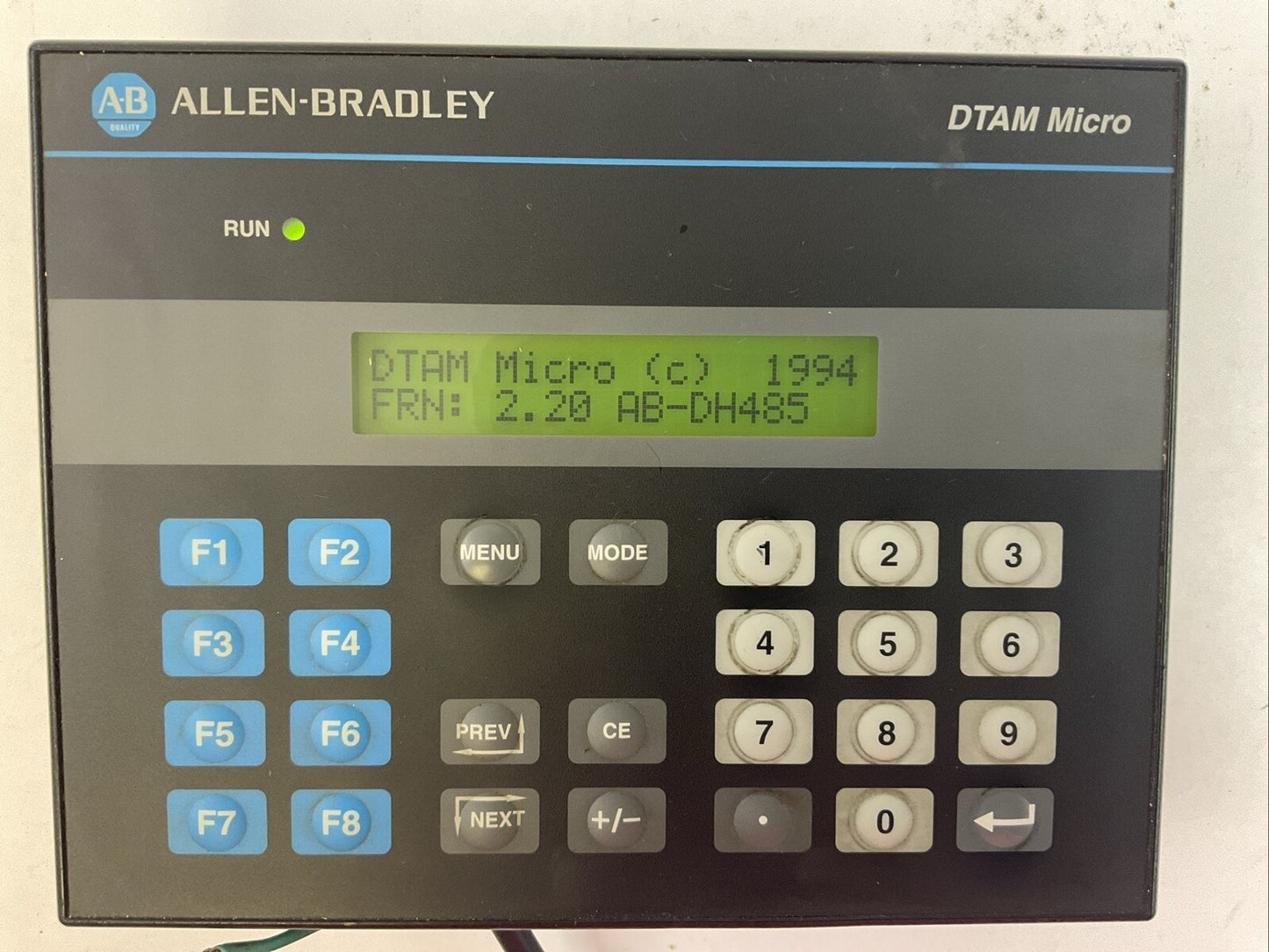 ALLEN BRADLEY 2707-M485P3 SER C REV B DTAM MICRO OPERATOR INTERFACE 18-30VDC