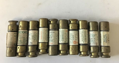 RELIANCE/ECON ECNR 15 FUSE CLASS RK5 TIME DELAY 250VAC***LOTOF10***