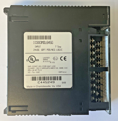 FANUC IC693MDL645G INPUT MODULE 7.5MA 24VDC 16PT ****LOTOF3****