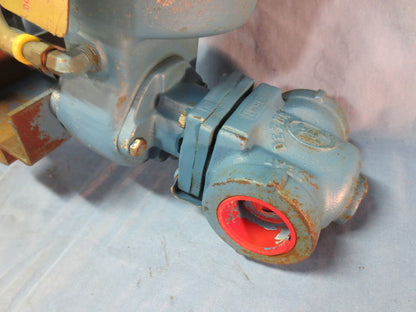 DEZURIK 9224590 ACTUATOR w/ MOORE ELECTRONIC VALVE POSITIONER w/VALVE