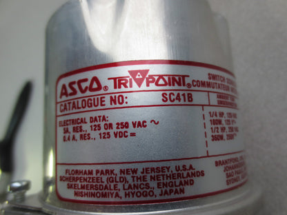 ASCO SC41B SWITCH UNIT & TRANSDUCER COMBO for 2-STAGE DUAL ADJ. PRESSURE SWITCH