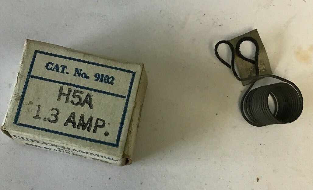 CUTLER HAMMER 9102 H5A 1.3AMP HEATER****LOTOF6****