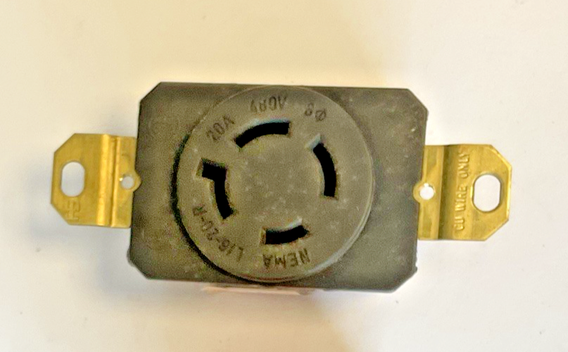 PASS & SEYMOUR L1620-R TURNLOK RECEPTACLE 20A 3PH 480V 3P 4W ***LOTOF3***