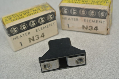 LOT of 2 / ALLEN-BRADLEY N34 THERMAL OVERLOAD HEATER ELEMENT  / NEW SURPLUS