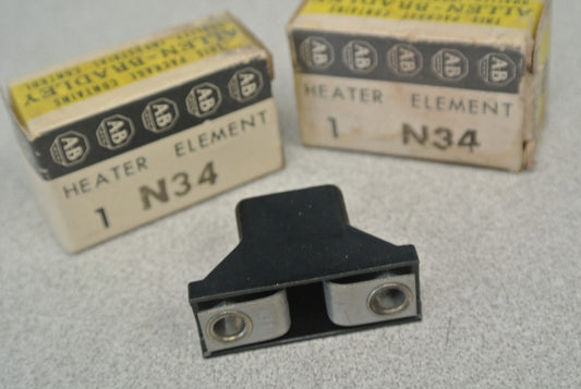 LOT of 2 / ALLEN-BRADLEY N34 THERMAL OVERLOAD HEATER ELEMENT  / NEW SURPLUS