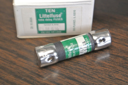 BOX of 10 / LITTELFUSE FLM6-1/4  FUSE / 6-1/4A, 250V / NEW SURPLUS / FLM-6-1/4