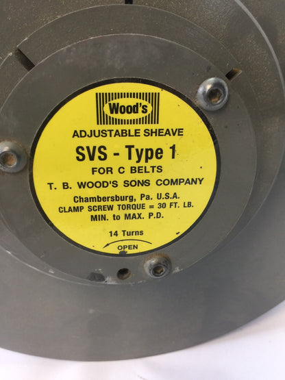WOODS SVS TYPE 1 ADJUSTABLE SHEAVE FOR C BELTS