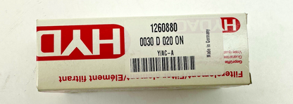 HYDAC 1260880 FILTER ELEMENT 0030 D 020 ON