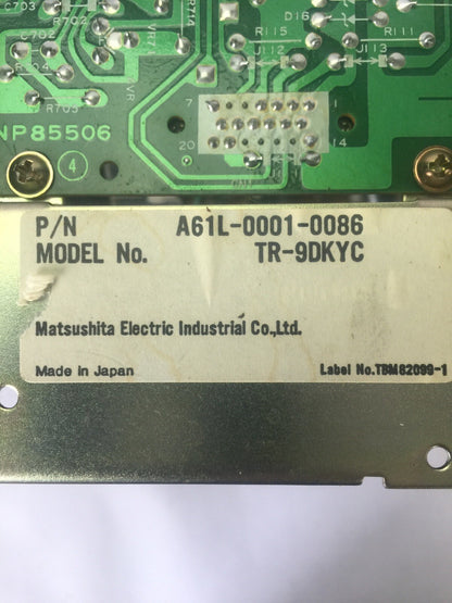 FANUC A02B-0083-C101 SERIES O-TT 9" OPERATOR CONTROL PANEL  A61L-0001-0086