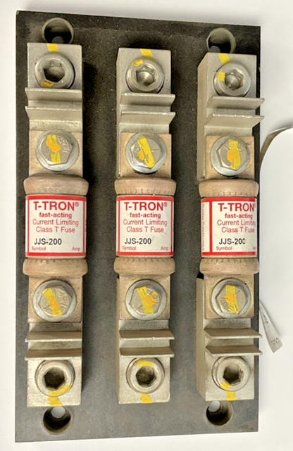 MARATHON 6T200A3B FUSE HOLDER 200A 600V W/ JJS-200 T-TRON FUSES