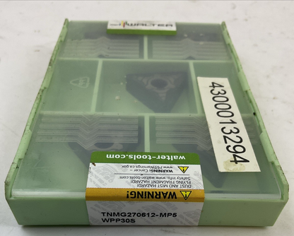 WALTER TNMG270612-MP5 WPP30S TNMG543-MP5 CARBIDE INSERT TIGER-TEC (BOX OF 5)
