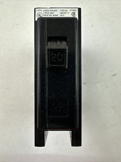 CUTLER HAMMER/WESTINGHOUSE BOLT-ON CIRCUIT BREAKER 1P 20A 120/240VAC (LOT OF 5)