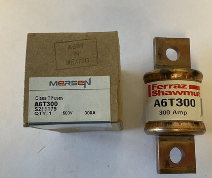 FERRAZ SHAWMUT A6T300 FUSE  300AMP 600VAC 300VDC