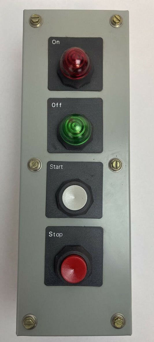 WESTINGHOUSE PB1ES4UVCA PUSH BUTTON STATION 120V TYPE 13 SHEET STEEL ENCLOSURE