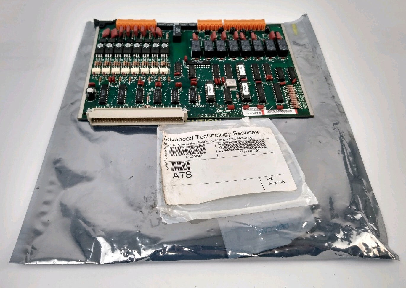 NORDSON 8 CHANNEL I/0 BOARD 105987G