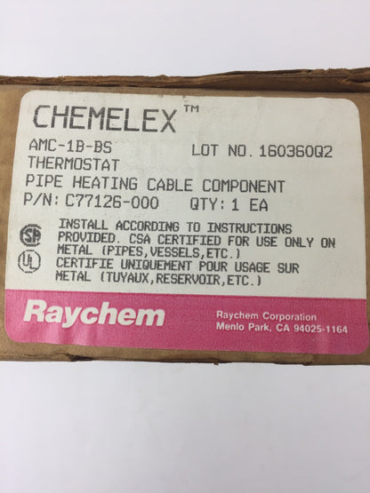 CHEMELEX AMC-1B-BS THERMOSTAT PIPE HEATING CABLE COMPONENT 22A @ 125,250,480VAC