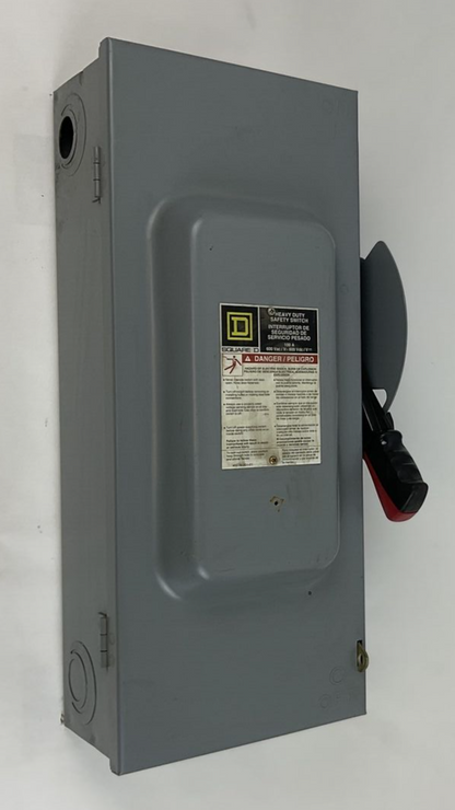 SQUARE D H363 SAFETY SWITCH SER.F05 100A 600VAC FUSIBLE