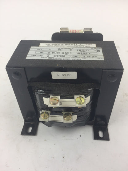 ALLEN BRADLEY 1497-N8 CONTROL CIRCUIT TRANSFORMER .250 KVA 240/480V 60HZ SER A