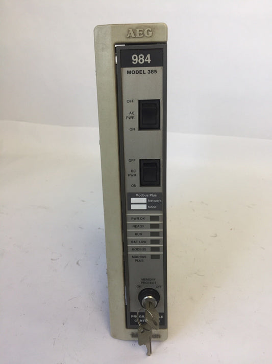 AEG MODICON PC-0984-385 PROGRAMABLE CONTROLLER 120/220V 50/60HZ 0.5/0.25A