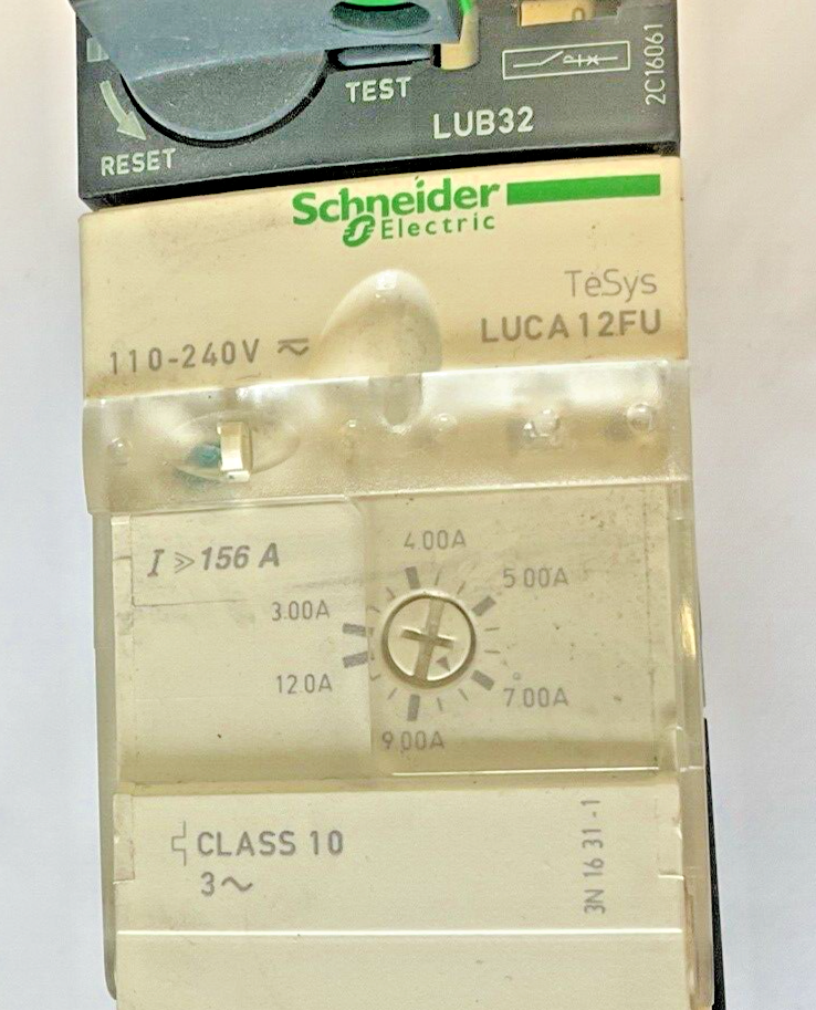 SCHNEIDER ELECTRIC LUCA12FU CONTROLLER 110-120VAC   W/ LUB32 POWER BASE