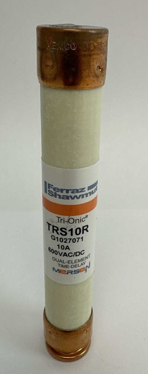 FERRAZ SHAWMUT TRS10R 10A 600V TRI-ONIC DUAL ELEMENT TIME DELAY FUSE CLASS RK5