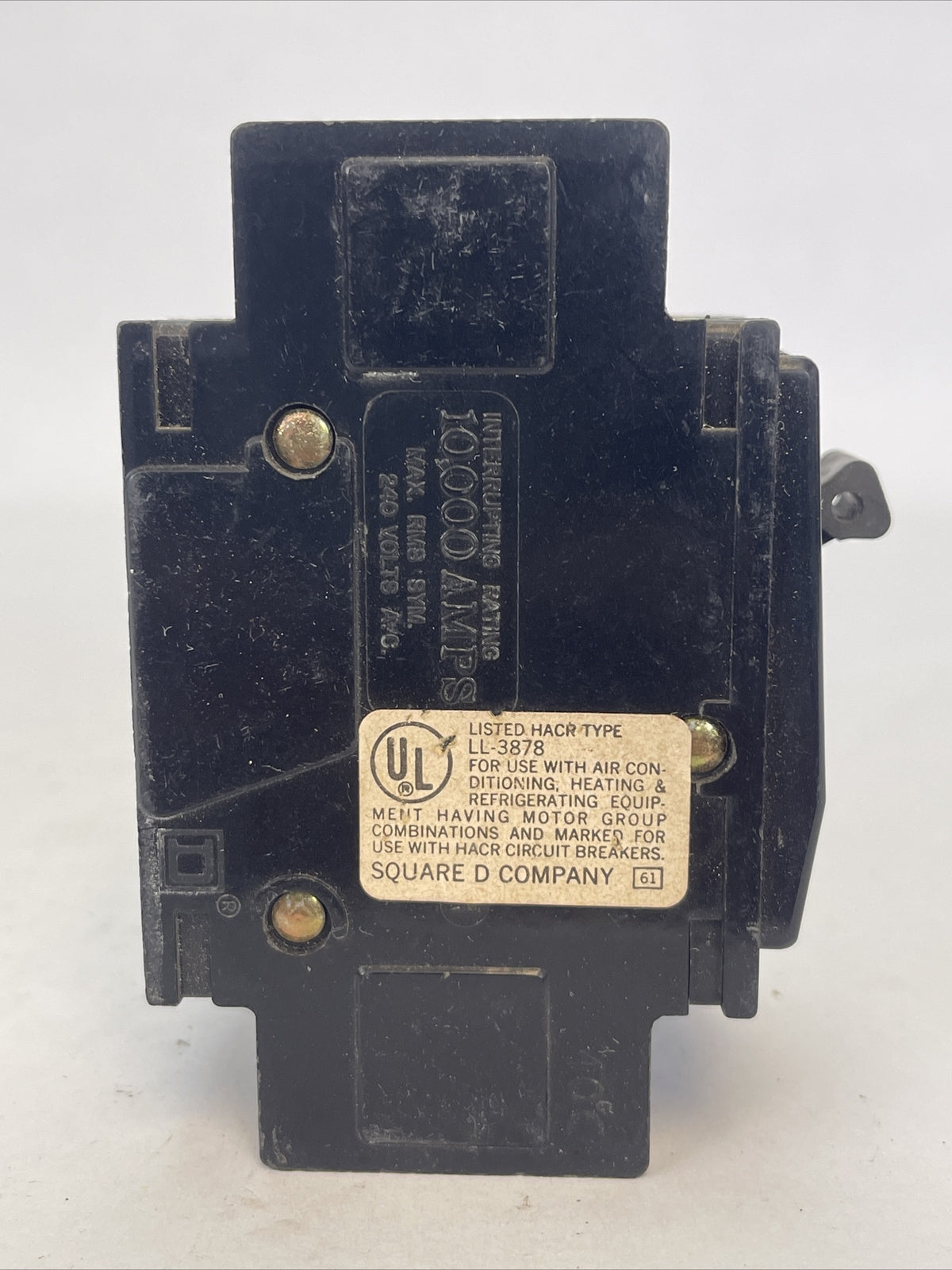 SQUARE D QOU315 CIRCUIT BREAKER 15AMP 240VAC 3POLE