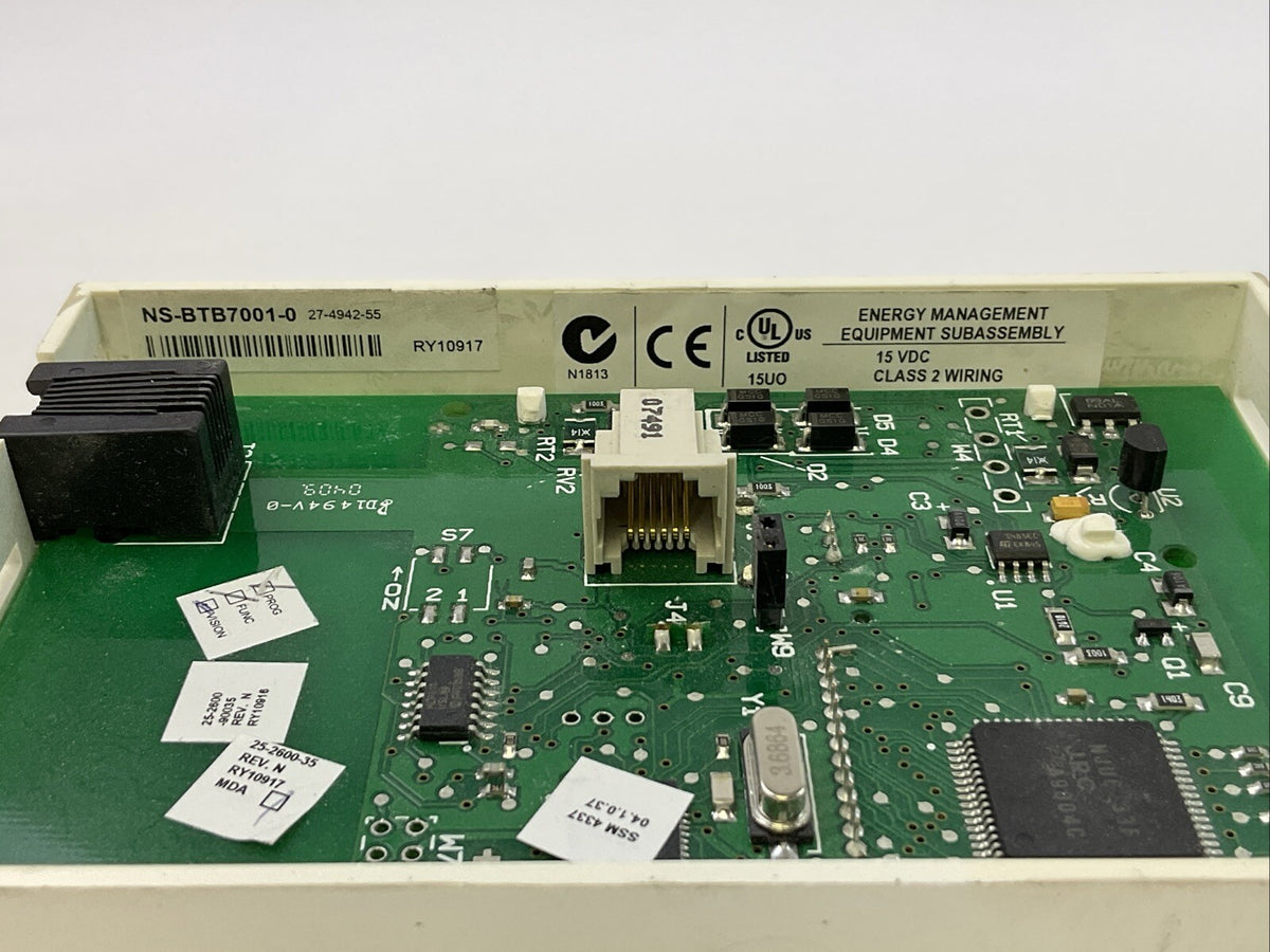 JOHNSON CONTROLS NS-BTB7001-0 NETWORK SENSOR 15VDC