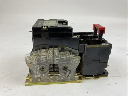 SQUARE D 8536SBG2 SIZE 0 STARTER 600VAC 5HP B8.20 HEATERS 31041-400-42 COIL 120V