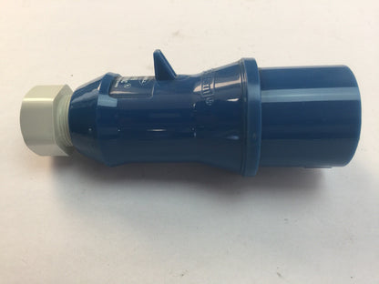 HUBBELL SP320P6 PLUG SPLASHPROOF EIC 309 PIN & SLEEVE 20A 250VAC 2 POLE 3 WIRE