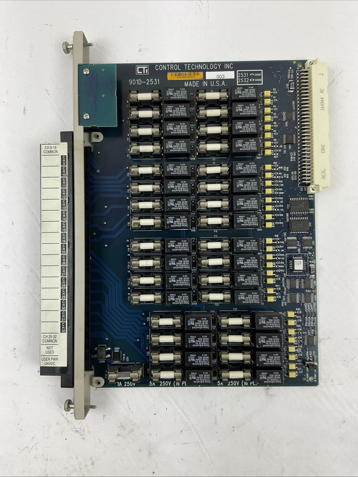 CTI CONTROL TECHNOLOGY 901D-2531 RELAY OUTPUT 32PT