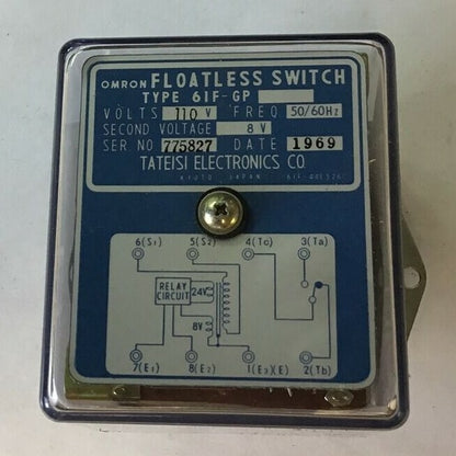 OMRON 61F-GP FLOATLESS SWITCH 110VAC 50/60HZ