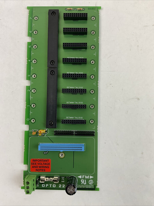 OPTO 22 SNAP-B8M 8 MODULE MOUNTING RACK