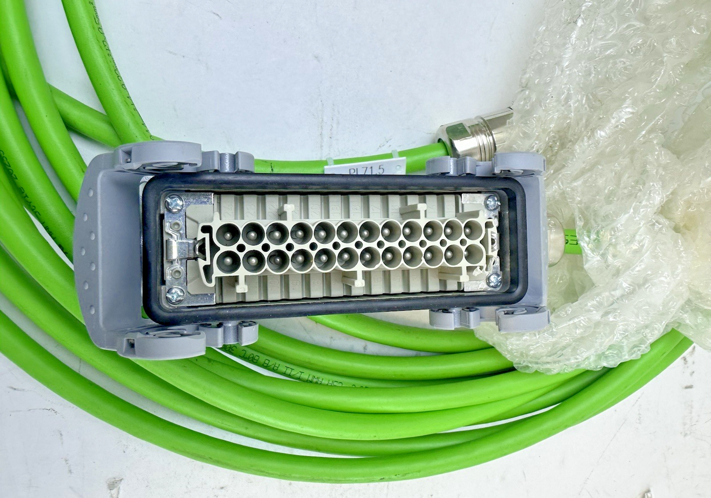 SAB BROCKSKES 279400/OP247-2 SERVO FEEDBACK CABLE 11.1M WIELAND 24-PIN CONNECTOR
