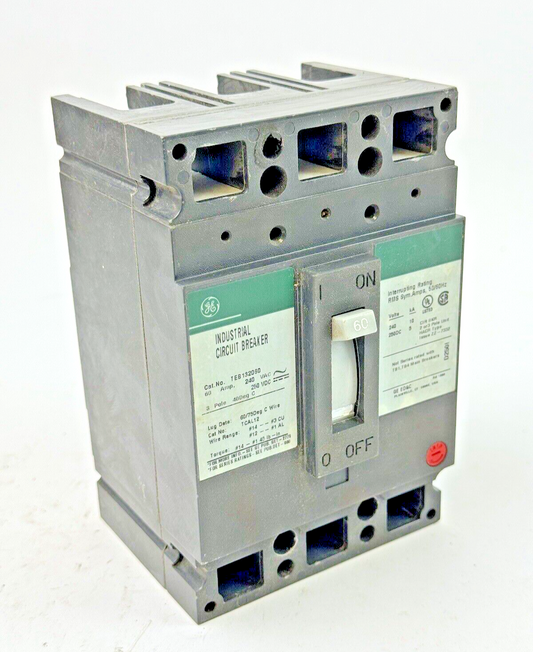 GE - TEB132060 - INDUSTRIAL CIRCUIT BREAKER  - 60 A, 240 VAC, 250 VDC, 3 POLE