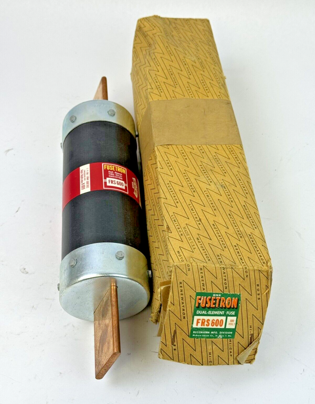 BUSSMANN - FRS 600 - FUSETRON DUAL-ELEMENT FUSE - 600 A/ 600 VAC