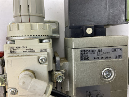 SMC AV2000-N02-5DZ 24VDC AW20-N02B-CZ-B 125PSI VHS20-N02B-Z 15-150PSI