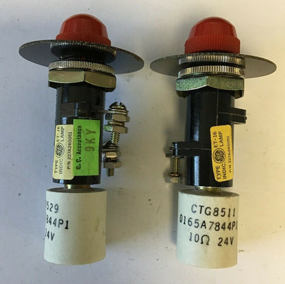 GENERAL ELECTRIC 227A240051 RED INDICATOR LIGHT***LOTOF2***