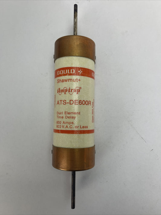 GOULD SHAWMUT ATS-DE600R AMP-TRAP DUAL ELEMENT TIME DELAY FUSE 600VAC 600AMP
