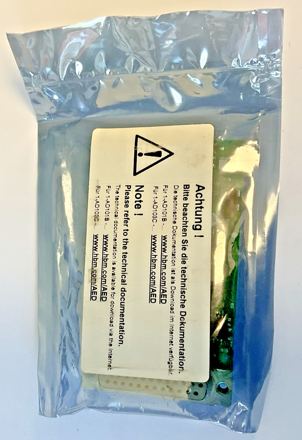 HBM 1-AD101B CONTROL CARD 801242663