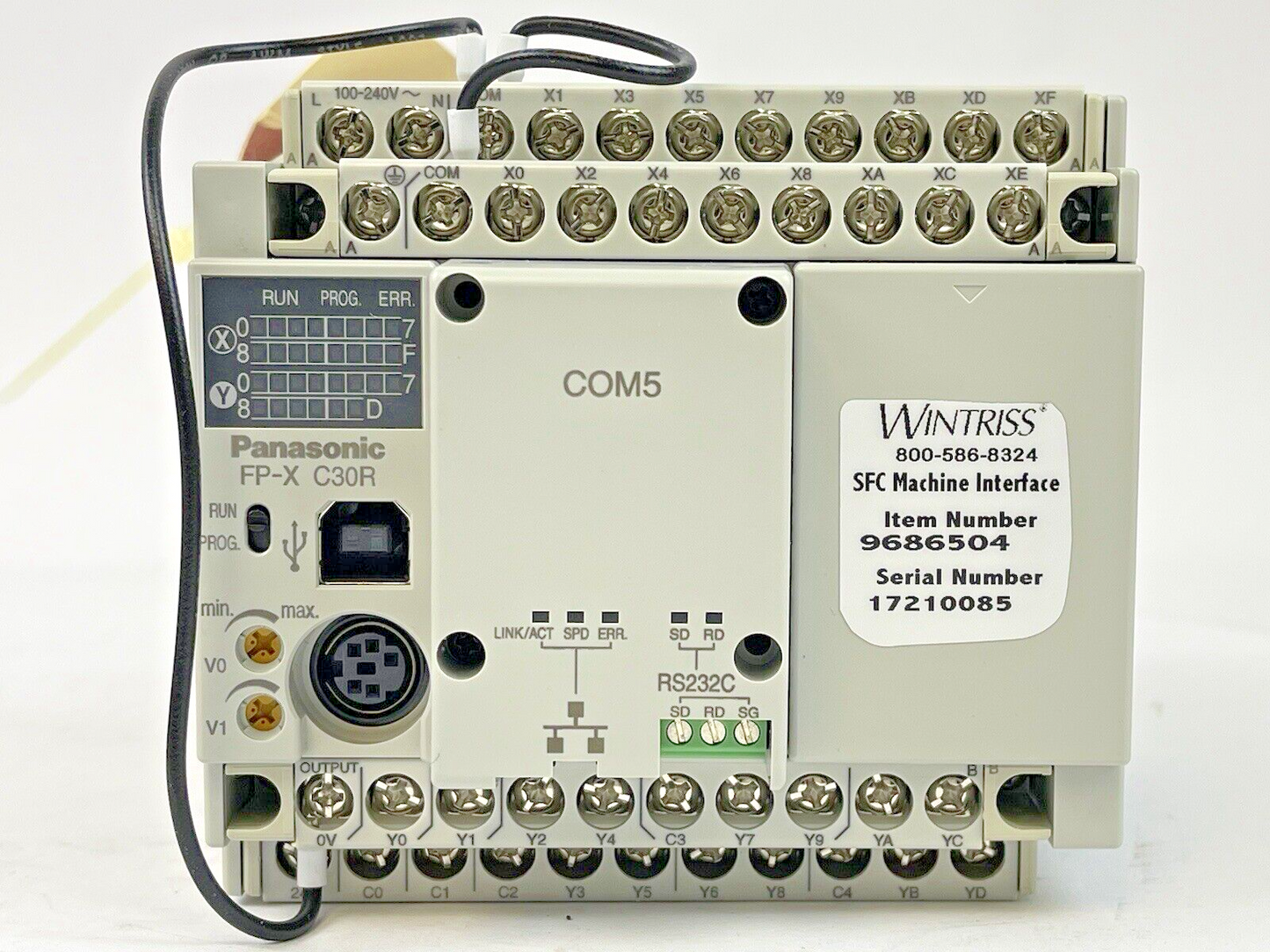 PANASONIC AFPX-C30R-CONTROL UNIT FP-X C30R / AFPX-COM5 -PROGAMMABLE CONTROL UNIT