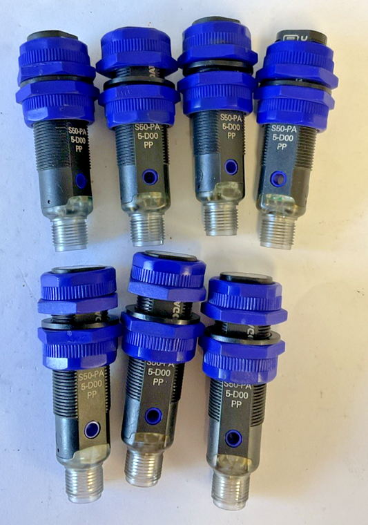 DATALOGIC S50-PA 5-D00 PP PHOTOELECTRIC SENSOR CLASS2 30VDC***LOTOF7***