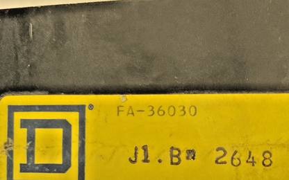 SQUARE D FA36030 I-LINE BOLT-ON CIRCUIT BREAKER 30A 3P 600VAC