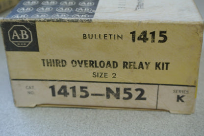 ALLEN-BRADLEY 1415-N52 Ser. K - THIRD OVERLOAD RELAY KIT - SIZE 2 - NEW SURPLUS